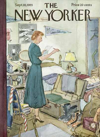 Perry Barlow The New Yorker 1955_09_10 Copyright | The New Yorker Graphic Art Covers 1946-1970