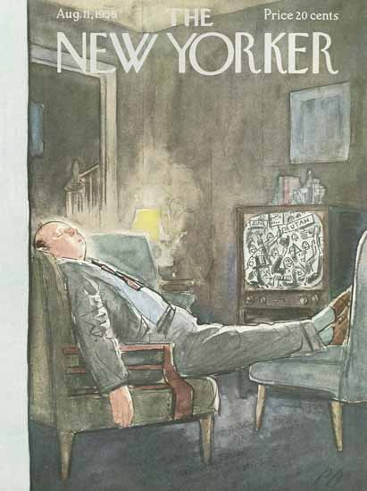 Perry Barlow The New Yorker 1956_08_11 Copyright | The New Yorker Graphic Art Covers 1946-1970