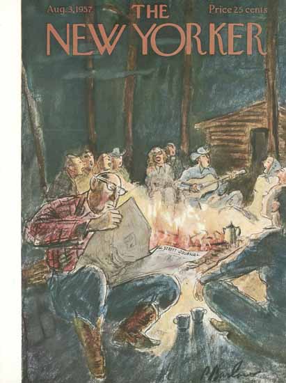 Perry Barlow The New Yorker 1957_08_03 Copyright | The New Yorker Graphic Art Covers 1946-1970