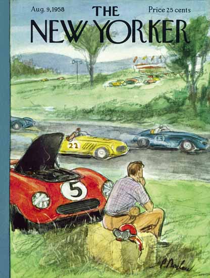 Perry Barlow The New Yorker 1958_08_09 Copyright | The New Yorker Graphic Art Covers 1946-1970