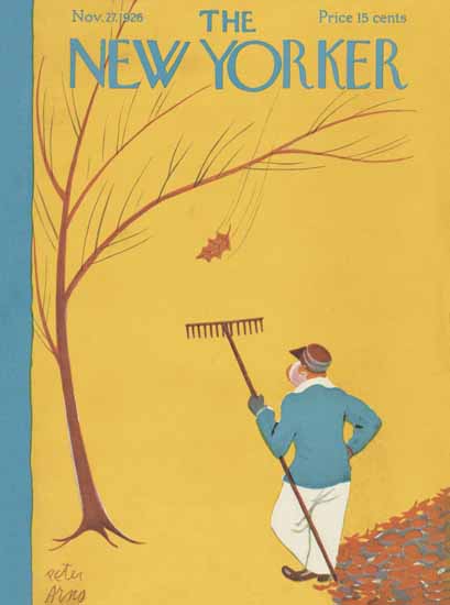 Peter Arno The New Yorker 1926_11_27 Copyright | The New Yorker Graphic Art Covers 1925-1945