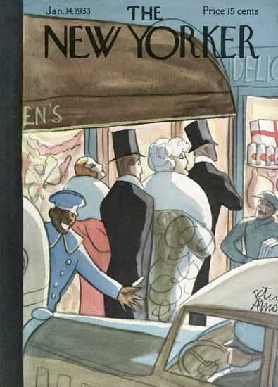 Peter Arno The New Yorker 1933_01_14 Copyright | The New Yorker Graphic Art Covers 1925-1945