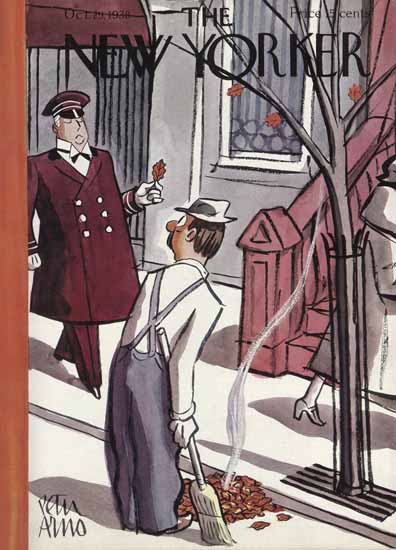 Peter Arno The New Yorker 1938_10_29 Copyright | The New Yorker Graphic Art Covers 1925-1945