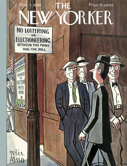 Peter Arno The New Yorker 1940_11_02 Copyright | The New Yorker Graphic Art Covers 1925-1945