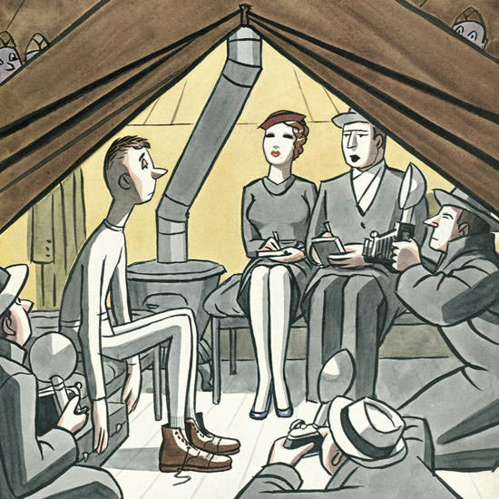 Peter Arno The New Yorker 1941_03_08 Copyright crop | Best of 1940s Ad and Cover Art