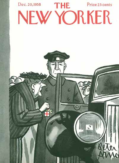 Peter Arno The New Yorker 1958_12_20 Copyright | The New Yorker Graphic Art Covers 1946-1970