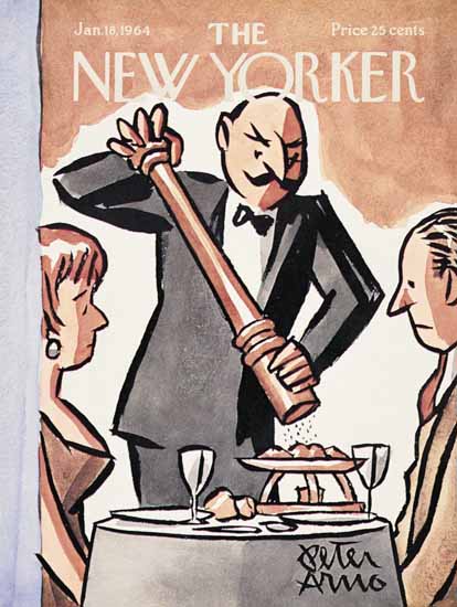 Peter Arno The New Yorker 1964_01_18 Copyright | The New Yorker Graphic Art Covers 1946-1970