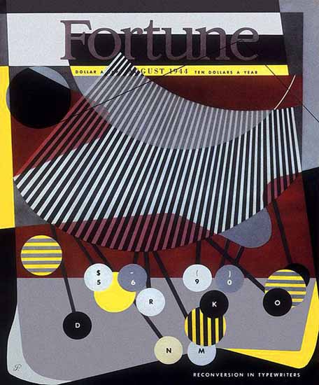 Peter Piening Fortune Magazine August 1944 Copyright | Fortune Magazine Graphic Art Covers 1930-1959