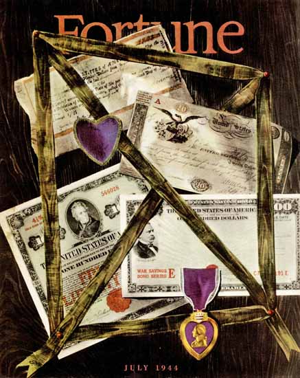 Peter Piennig Fortune Magazine July 1944 Copyright | Fortune Magazine Graphic Art Covers 1930-1959