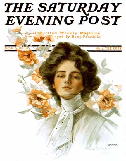 Philip Boileau Cover Artist Saturday Evening Post 1909_11_06 | The Saturday Evening Post Graphic Art Covers 1892-1930