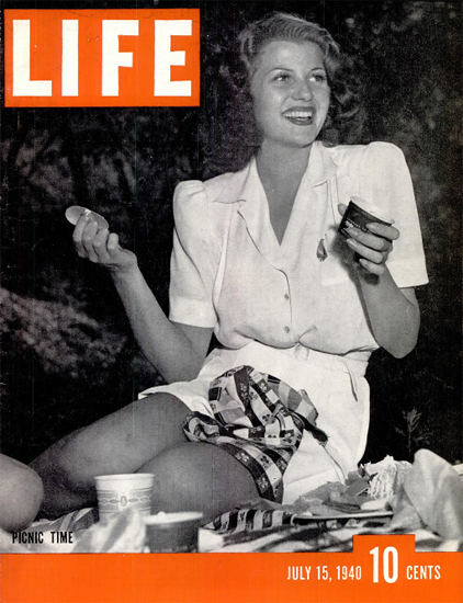 Picnic Time 15 Jul 1940 Copyright Life Magazine | Life Magazine BW Photo Covers 1936-1970