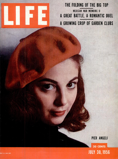 Pier Angeli 30 Jul 1956 Copyright Life Magazine | Life Magazine Color Photo Covers 1937-1970