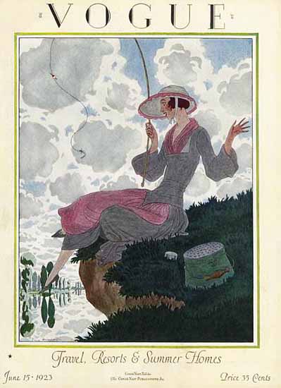 Pierre Brissaud Vogue Cover 1923-06-15 Copyright | Vogue Magazine Graphic Art Covers 1902-1958