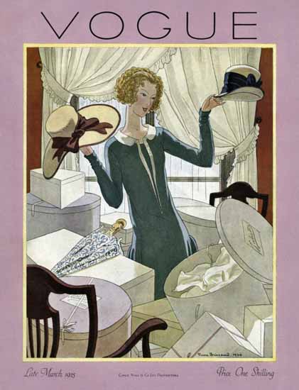 Pierre Brissaud Vogue Cover 1925-03-15 Copyright | Vogue Magazine Graphic Art Covers 1902-1958