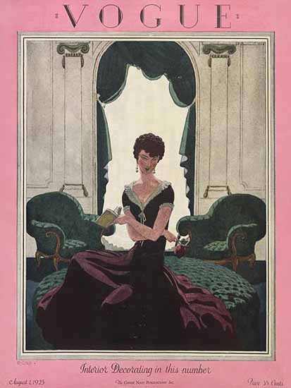 Pierre Brissaud Vogue Cover 1925-08-01 Copyright | Vogue Magazine Graphic Art Covers 1902-1958