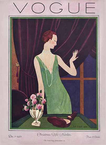 Pierre Brissaud Vogue Cover 1925-12-01 Copyright | Vogue Magazine Graphic Art Covers 1902-1958