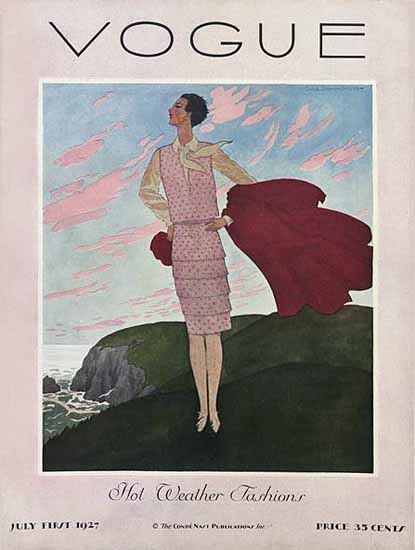 Pierre Brissaud Vogue Cover 1927-07-01 Copyright | Vogue Magazine Graphic Art Covers 1902-1958