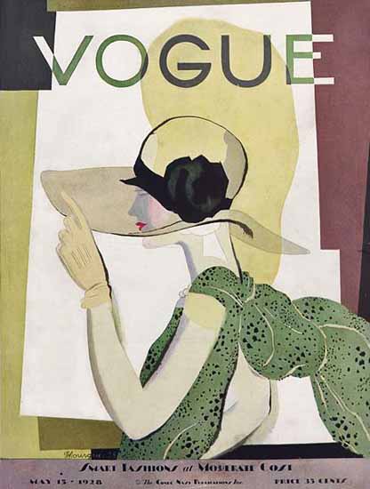 Pierre Mourgue Vogue Cover 1928-05-15 Copyright Sex Appeal | Sex Appeal Vintage Ads and Covers 1891-1970