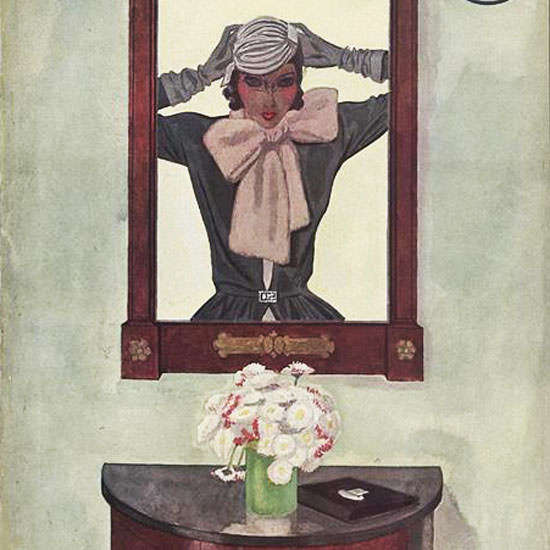 Pierre Mourgue Vogue Cover 1931-09-15 Copyright crop | Best of Vintage Cover Art 1900-1970