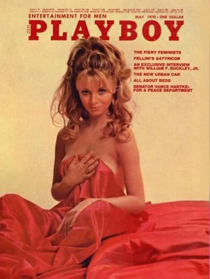 Phyllis Babila Playboy Copyright 1970 All About Beds Fellinis Satyricon | Sex Appeal Vintage Ads and Covers 1891-1970