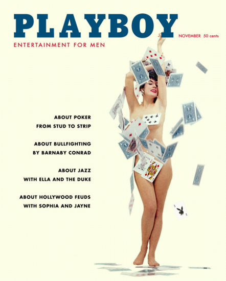 Playboy Magazine Cover 1957-11 Copyright Sex Appeal | Sex Appeal Vintage Ads and Covers 1891-1970