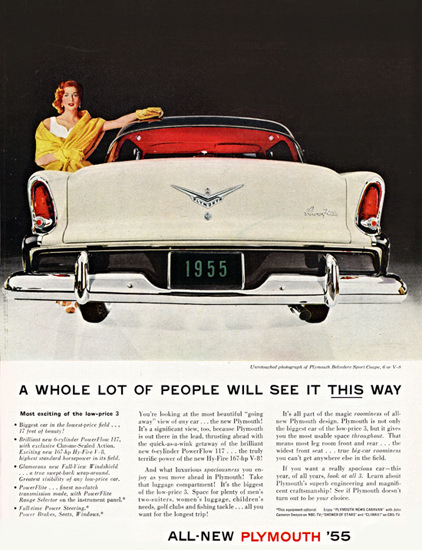 Plymouth Belvedere Sport 1955 Lady This Way | Vintage Cars 1891-1970