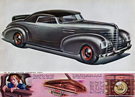 Plymouth De Luxe Convertible Coupe 1939 | Vintage Cars 1891-1970