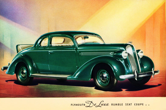 Plymouth De Luxe Rumble Seat Coupe 1936 | Vintage Cars 1891-1970