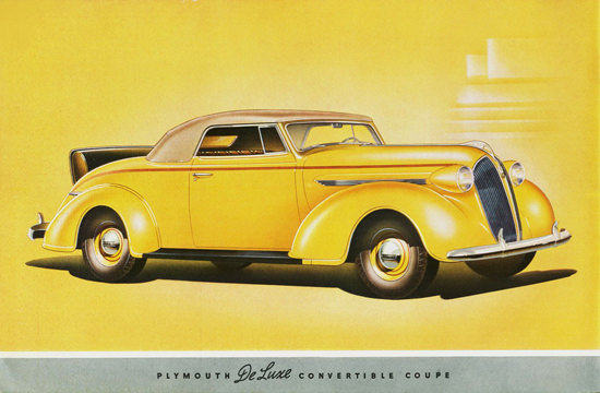 Plymouth DeLuxe Convertible Coupe 1937 | Vintage Cars 1891-1970