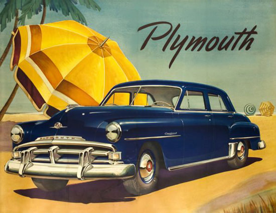 Plymouth Poster 1950 | Vintage Cars 1891-1970