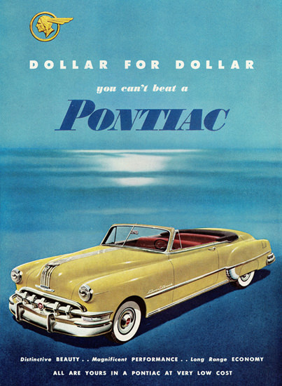 Pontiac Chieftain De Luxe Convertible 1950 | Vintage Cars 1891-1970