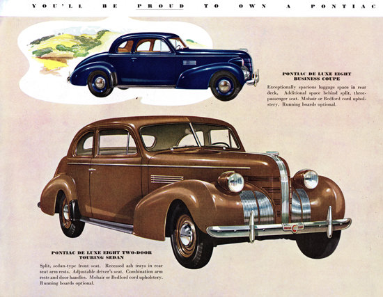 Pontiac De Luxe Eight Sedan Business 1939 | Vintage Cars 1891-1970