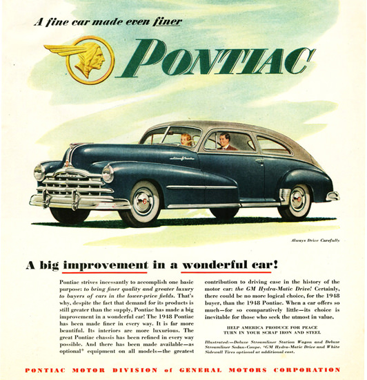 Pontiac Deluxe Streamliner Station Wagon 1948 | Vintage Cars 1891-1970