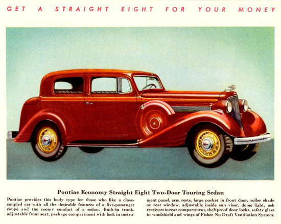 Pontiac Economy Straight Eight Touring 1934 | Vintage Cars 1891-1970