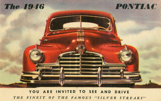 Pontiac Silver Streaks Front End 1946 | Vintage Cars 1891-1970