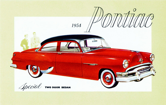 Pontiac Special Sedan 1954 Red Black | Vintage Cars 1891-1970