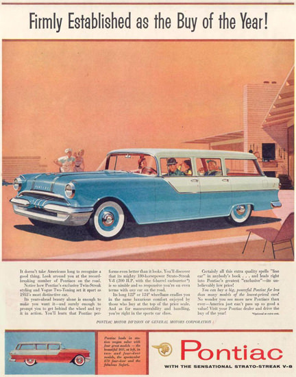 Pontiac Station Wagon 1955 | Vintage Cars 1891-1970