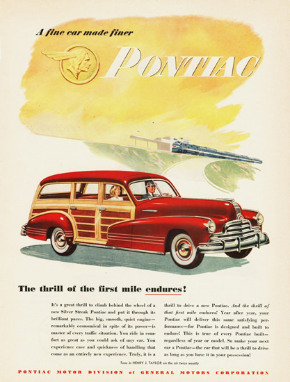 Pontiac Streamliner Station Wagon 1947 | Vintage Cars 1891-1970