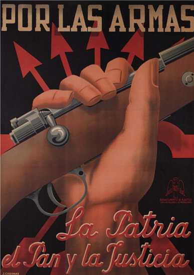 Por Las Armas Spain Espana | Vintage War Propaganda Posters 1891-1970