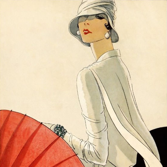 Porter Woodruff Vogue Cover 1928-01-11 Copyright crop | Mad Men Art ...