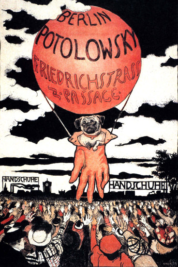 Potolowsky Handschuhe Berlin Germany Gloves | Vintage Ad and Cover Art 1891-1970