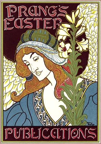 Prangs Easter Publications 1896 Art Nouveau | Vintage Ad and Cover Art 1891-1970