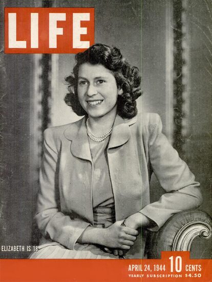 Princes Elizabeth is 18 24 Apr 1944 Copyright Life Magazine | Life Magazine BW Photo Covers 1936-1970