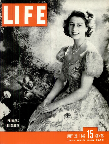 Princess Elizabeth 28 Jul 1947 Copyright Life Magazine | Life Magazine BW Photo Covers 1936-1970