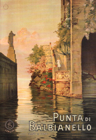 Punta Di Balbianello Lago Di Como Lake Como | Vintage Travel Posters 1891-1970