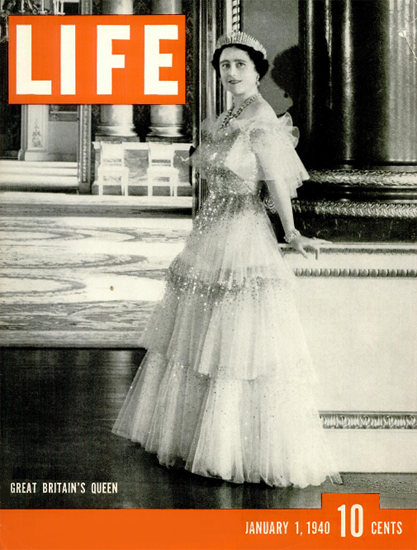 Queen Elizabeth I 1 Jan 1940 Copyright Life Magazine | Life Magazine BW Photo Covers 1936-1970