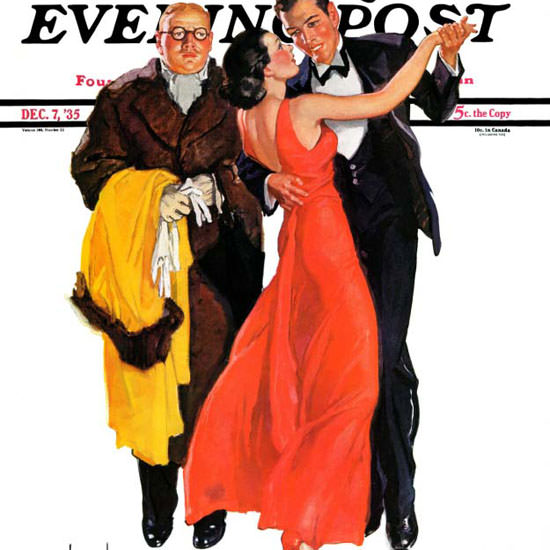 RJ Cavaliere Saturday Evening Post Cutting In 1935_12_07 Copyright crop | Best of 1930s Ad and Cover Art