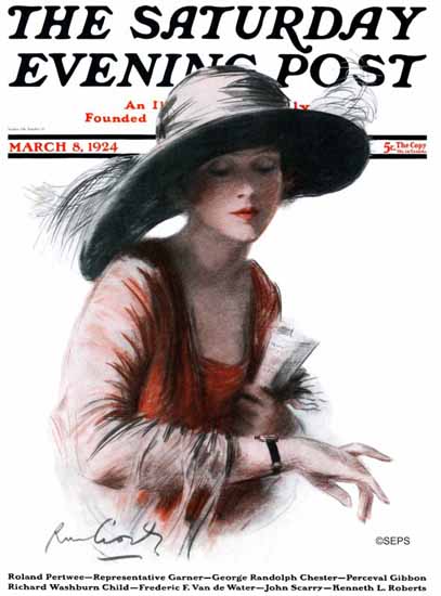 RM Crosby Saturday Evening Post Cover Art 1924_03_08 | The Saturday Evening Post Graphic Art Covers 1892-1930