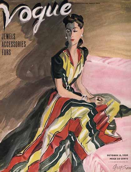 RS Grafstrom Vogue Cover 1939-1-015 Copyright | Vogue Magazine Graphic Art Covers 1902-1958