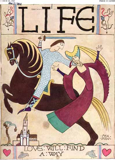 Rea Irvin Life Humor Magazine 1923-03-22 Copyright | Life Magazine Graphic Art Covers 1891-1936